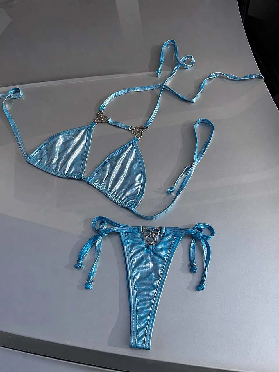 Metallic blue Vonne X2X bikini
